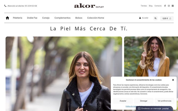 Screenshot of akoroutlet.com