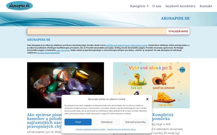 Captura de pantalla de akosapise.sk