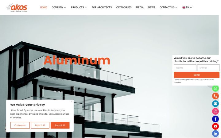 Screenshot of akossystem.com
