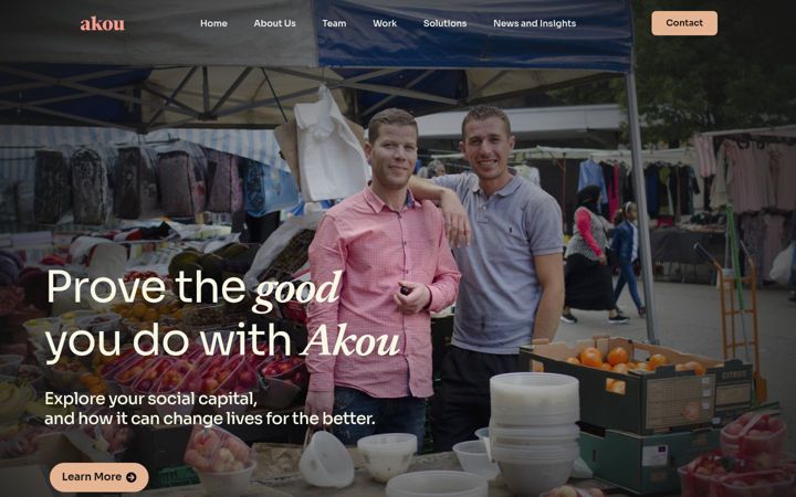 Screenshot of akou.co.uk