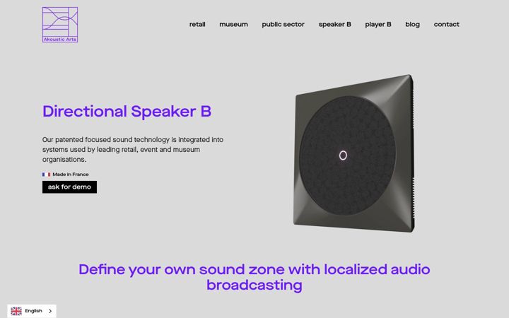 Screenshot of akoustic-arts.com