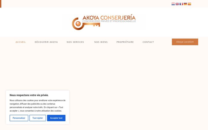 Screenshot von akoya-conciergerie.com