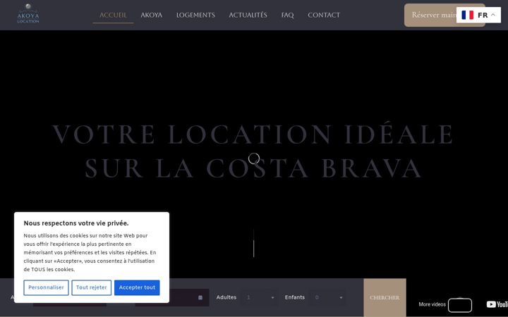 Screenshot von akoya-location.com