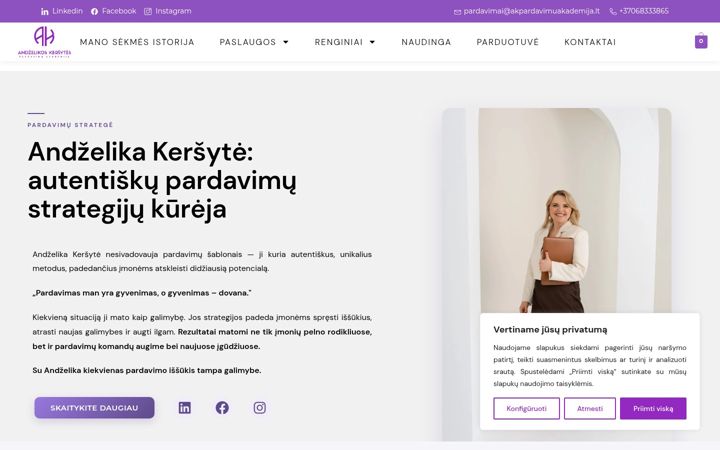 Screenshot of akpardavimuakademija.lt