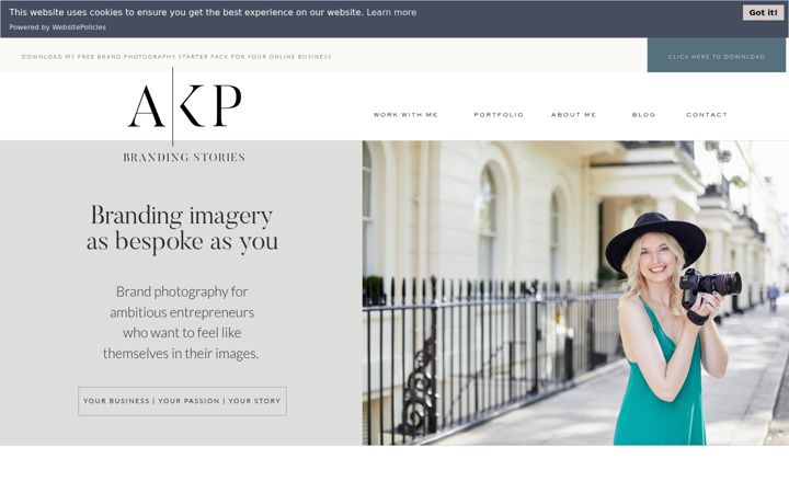 Screenshot of akpbrandingstories.co.uk