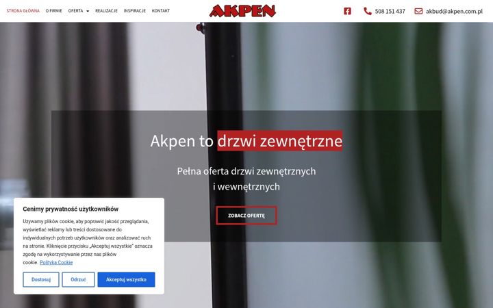 Zrzut ekranu akpen.com.pl