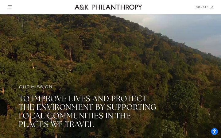 Screenshot of akphilanthropy.org