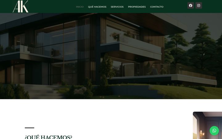 Screenshot of akpropiedades.cl