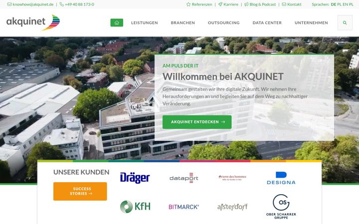 Screenshot of akquinet.com