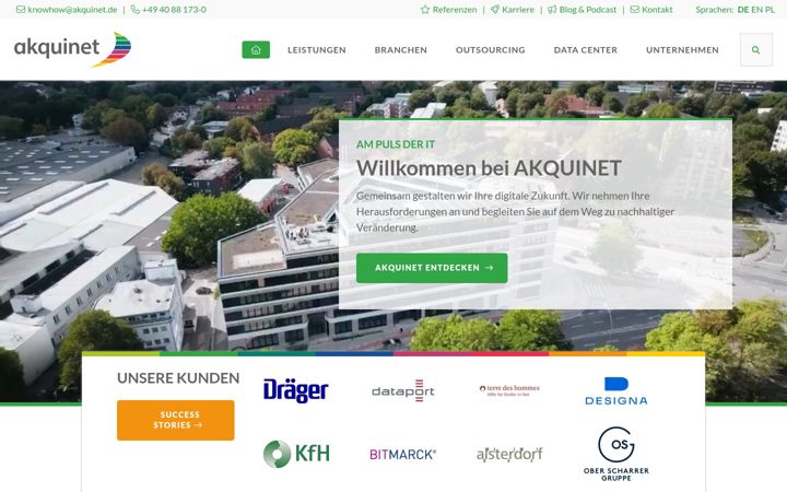 Screenshot of akquinet.de