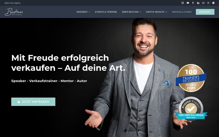 Screenshot stránky akquisemagie.de