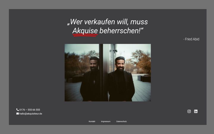 Screenshot of akquisiteur.de
