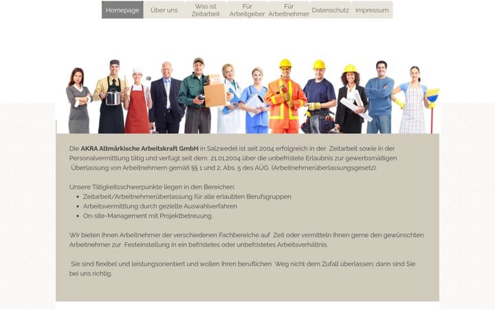 Screenshot of akra-job.de