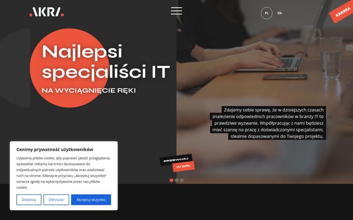 Screenshot of akra.net