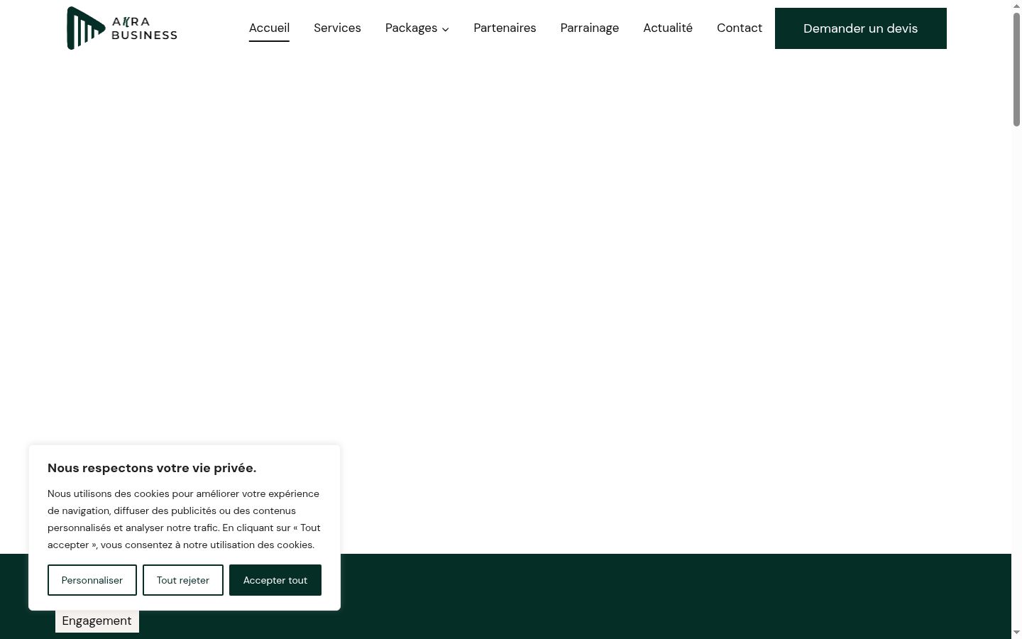Kuvakaappaus suostumusbannerista, joka näytettiin ennen mitään vuorovaikutusta