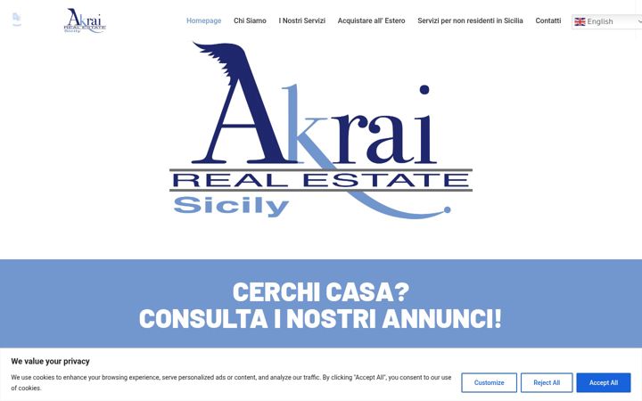 Screenshot of akrairealestate.com