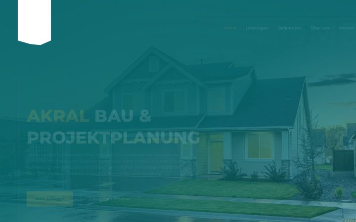 Screenshot stránky akral-bau.de