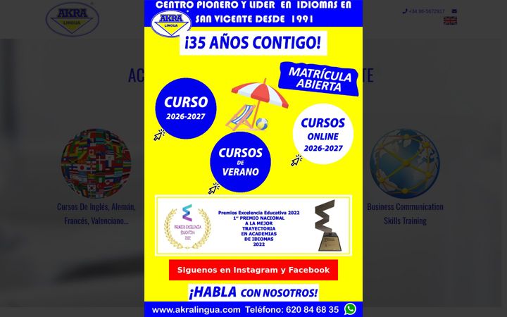 Screenshot of akralingua.com