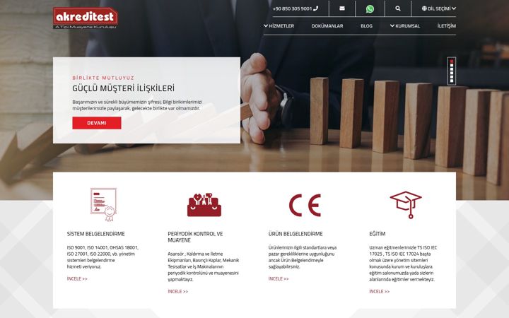 Screenshot of akreditest.com