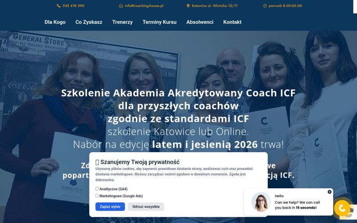 Screenshot of akredytowanycoach.pl