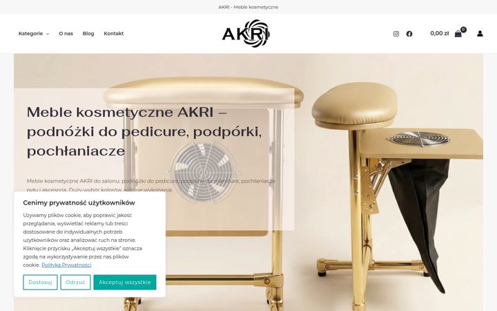Screenshot von akri-global.eu