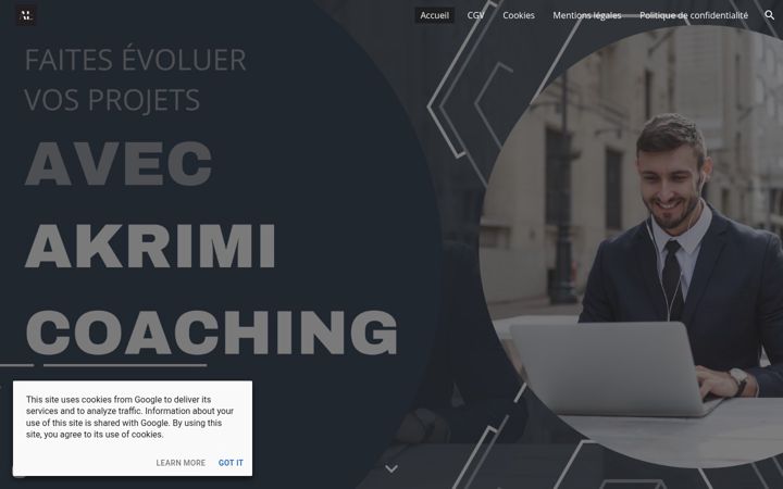 Screenshot of akrimi-coaching.com