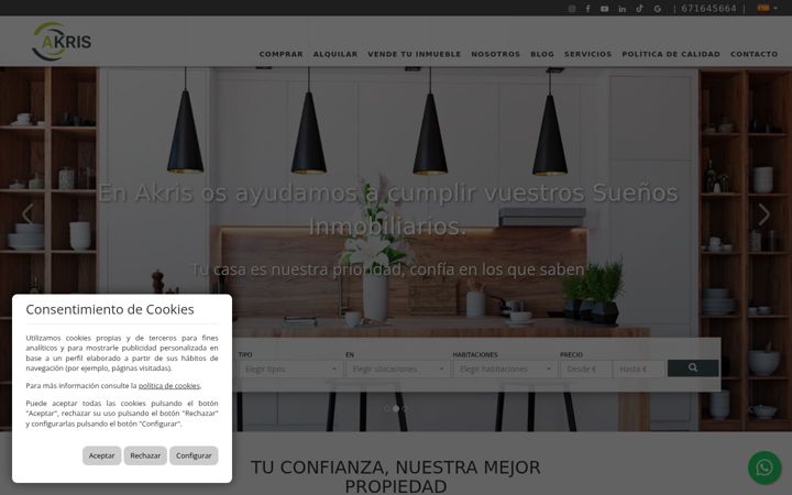 Screenshot of akris.es