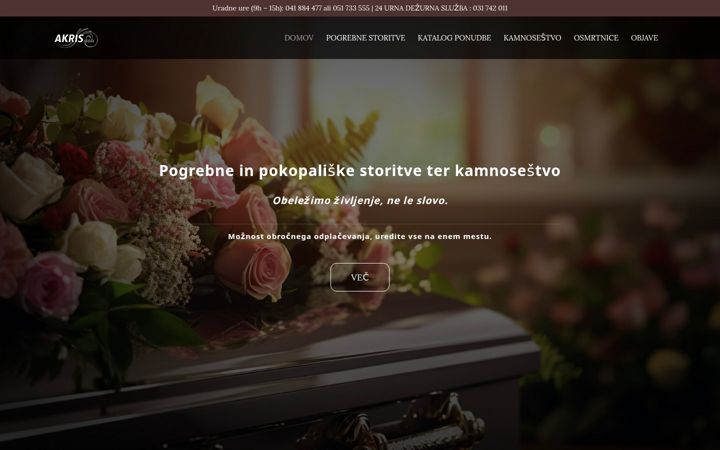 Screenshot of akris.si