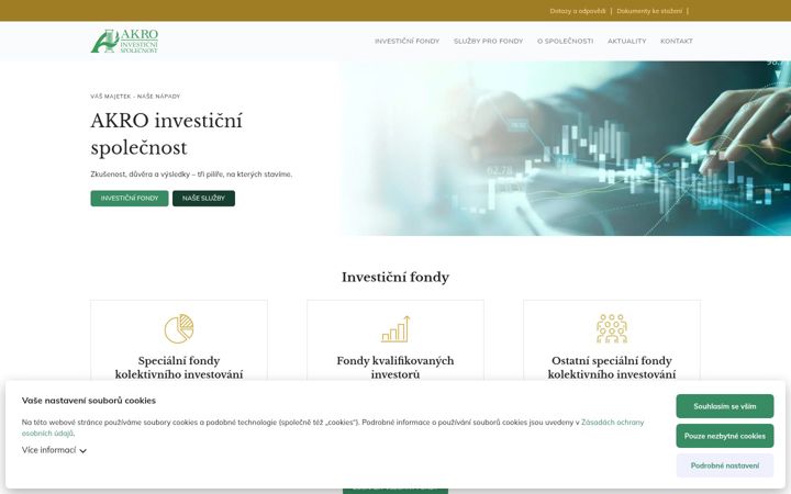 Screenshot van akro.cz