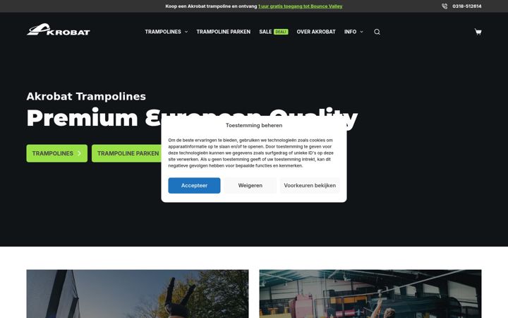 Screenshot of akrobat.nl