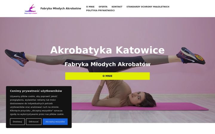 Screenshot of akrobatyka-katowice.pl