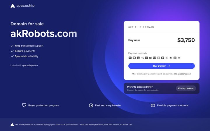 Screenshot of akrobots.com