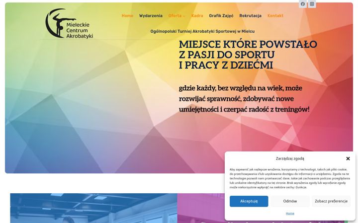 Screenshot of akromielec.pl