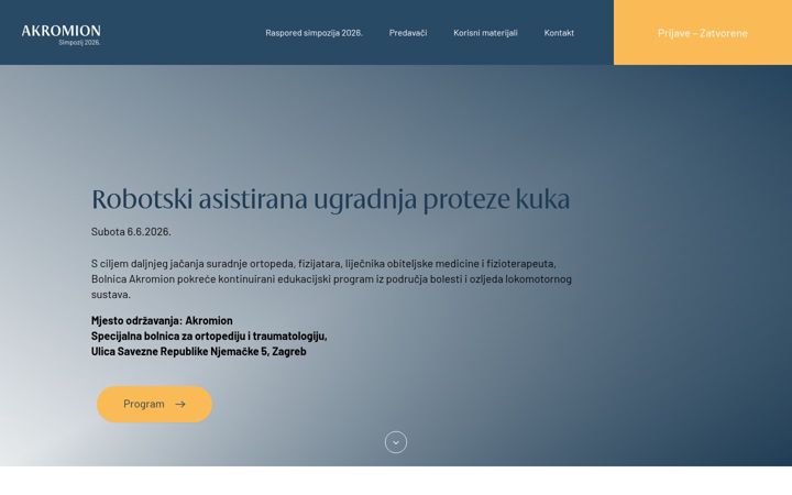 Screenshot of akromion-simpozij.com