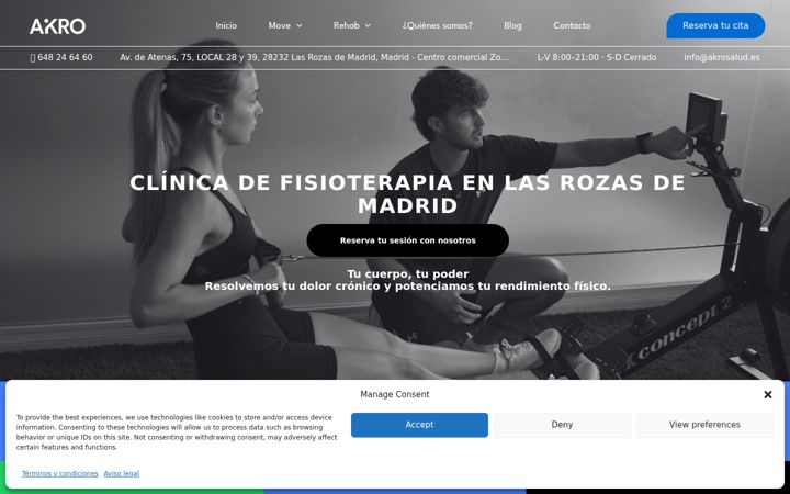 Screenshot of akromove.es