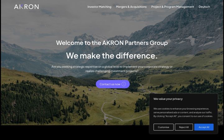 Screenshot of akronpartnersgroup.com