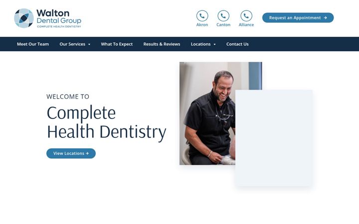 Screenshot of akronsmile.com
