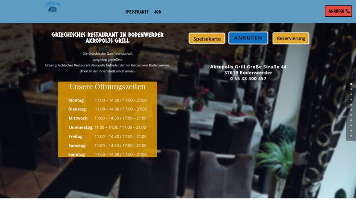 Screenshot of akropolisgrill-bodenwerder.de