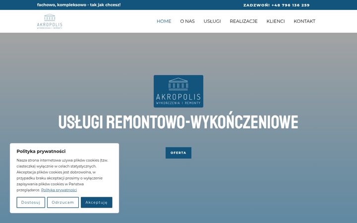 Screenshot of akropolislyto.pl