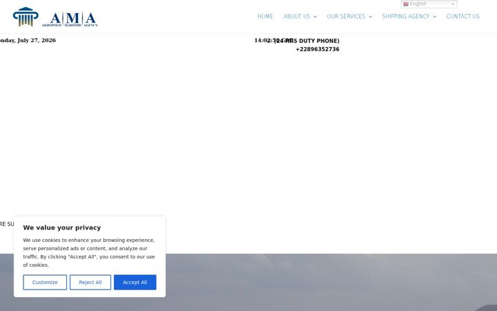 Ekrano kopija akropolismaritimeagency.com