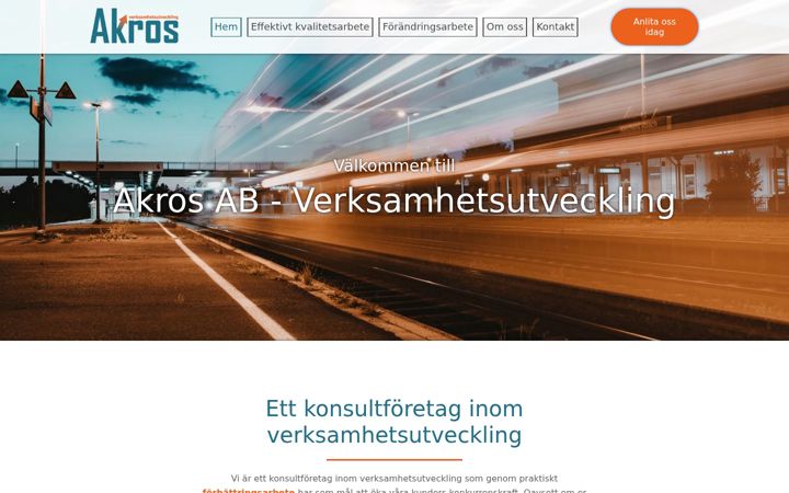 Screenshot of akros.se