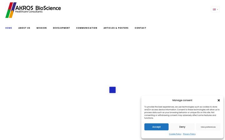 Screenshot of akrosbioscience.eu