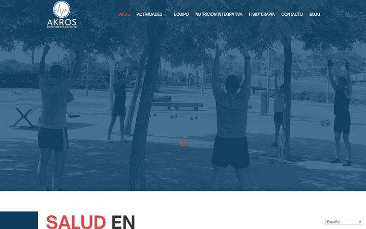 Screenshot of akrosentrenament.com