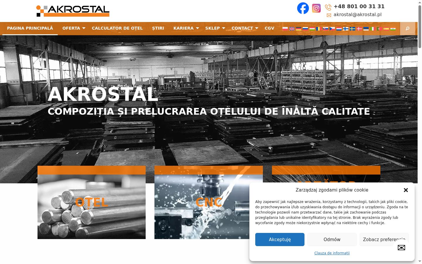 Captura de pantalla del banner de consentimiento mostrado antes de cualquier interacción