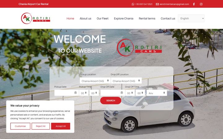 Screenshot of akrotiricars.gr