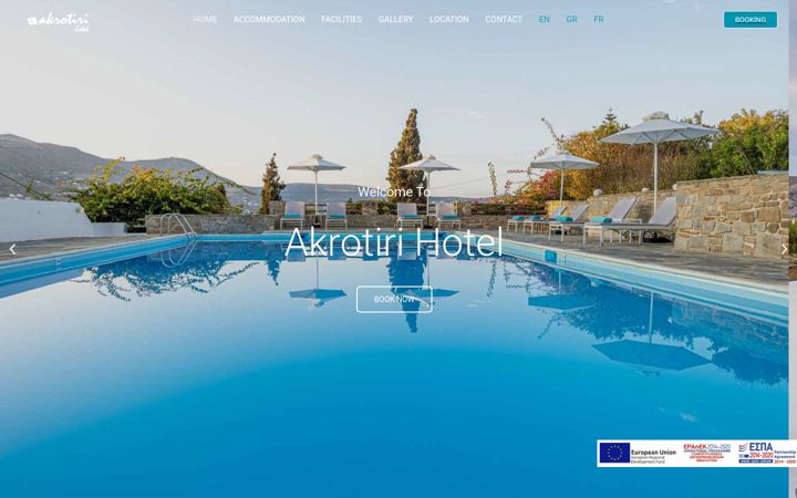 Screenshot of akrotirihotel.gr