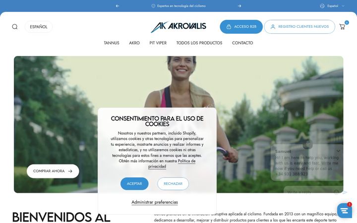 Screenshot of akrovalis.com