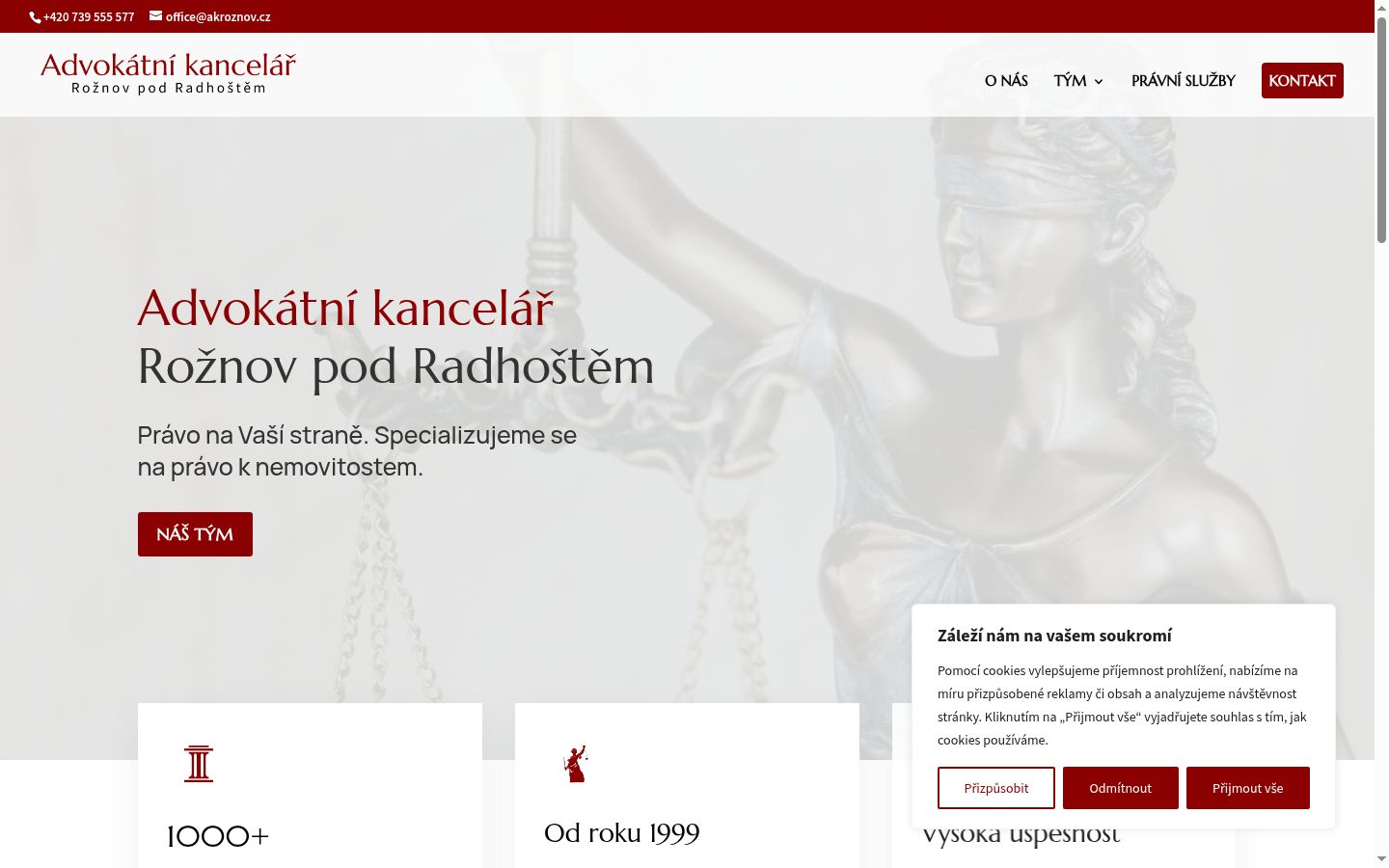 Screenshot des Einwilligungsbanners vor jeglicher Interaktion