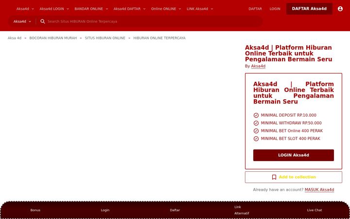 Screenshot of aksa4d.com