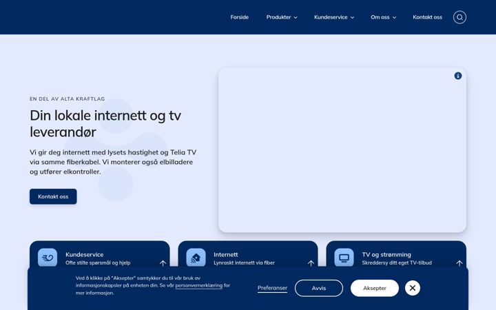 Skjermbilde av aksahjem.no